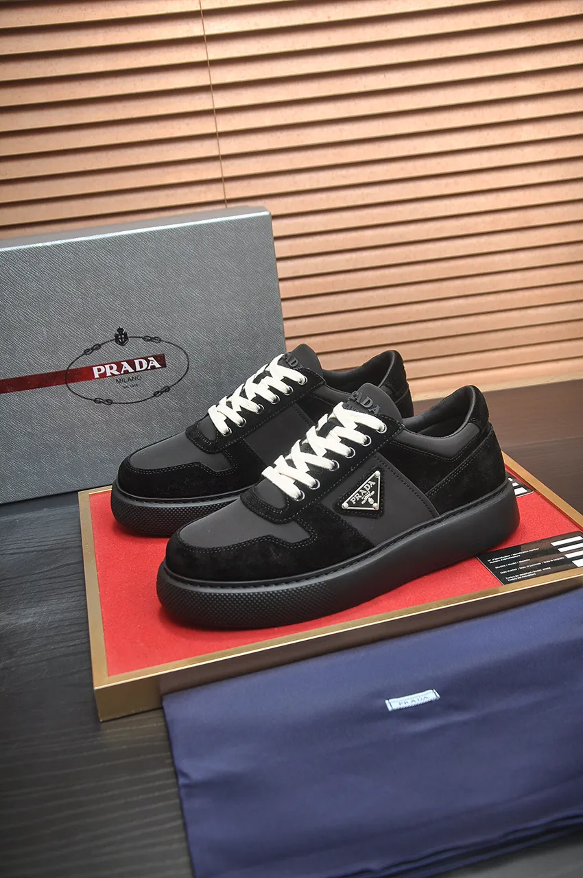 Men's shoes 💰580💶【PRADA】Top original, new season, high quality original goods, top imported calfskin with original imported glue, imported cowhide inside with original cowhide feet, original outsole! Quality guaranteed! Code 38-45 (45 customized)